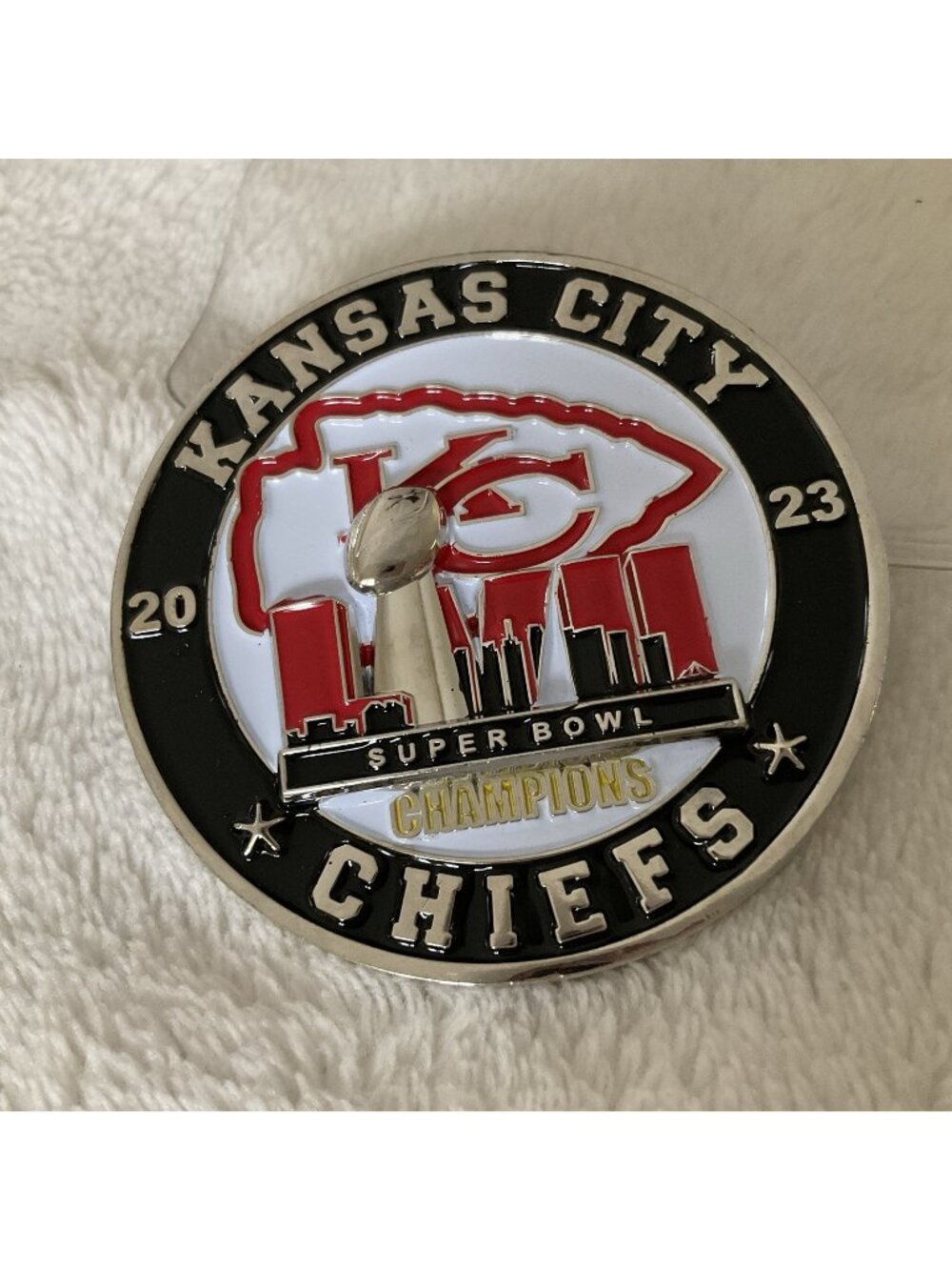 Kansas City MO KCPD Police Department Chiefs Super Bowl 2023 Challenge Coin